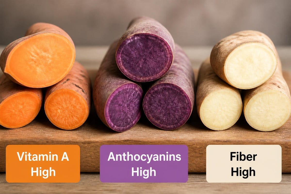 Sweet potato nutritional comparison