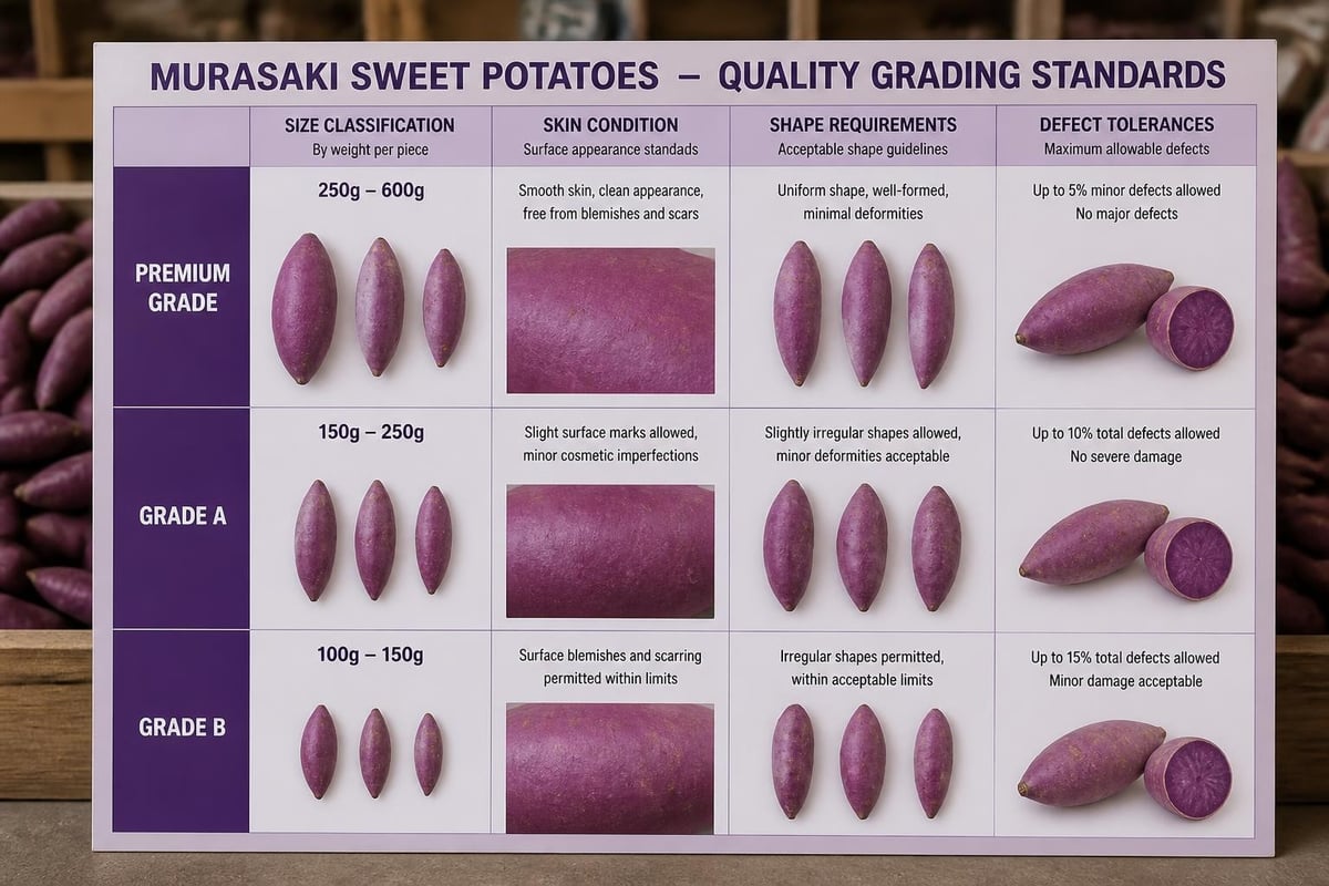 Quality standards for export-grade murasaki