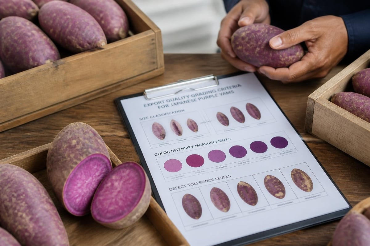 Quality standards for purple yam export