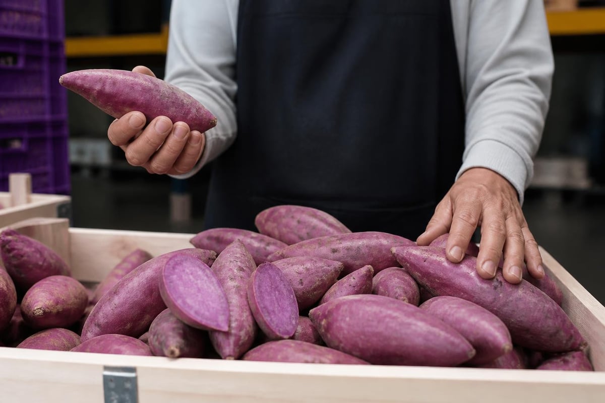Purple yam quality grading standards