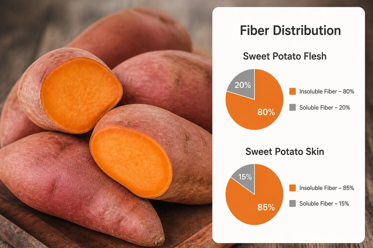 Sweet potato fiber composition